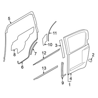 Nissan OE - Rear Door - Exterior Trim