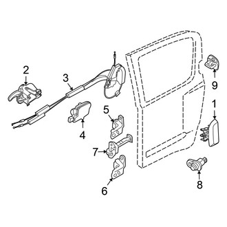 Nissan OE - Rear Door - Lock & Hardware