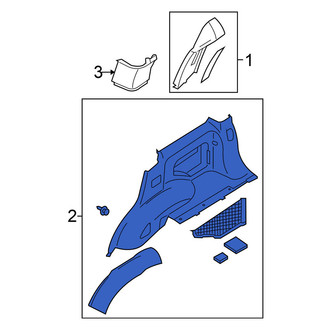 Nissan OE - Rear Right Lower Interior Quarter Panel Trim Panel