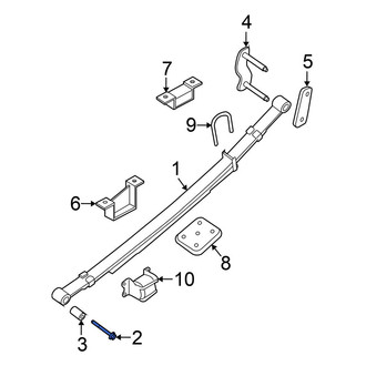 Nissan OE - Leaf Spring Shackle Bolt