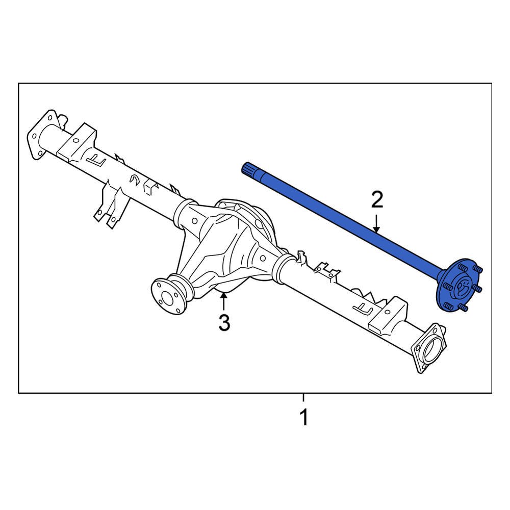 Nissan OE 38164EA010 - Rear Drive Axle Shaft