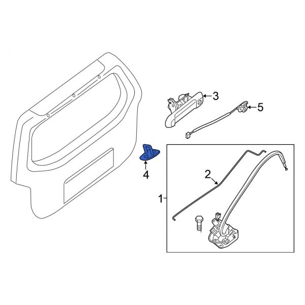 Liftgate Lock Striker Plate