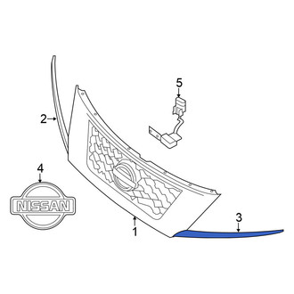 Nissan OE - Front Left Grille Molding