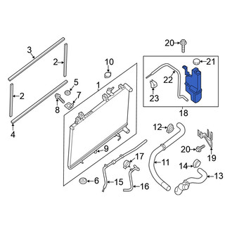 Nissan OE - Front Engine Coolant Reservoir