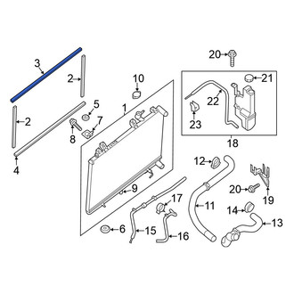 Nissan OE - Upper Radiator Air Seal