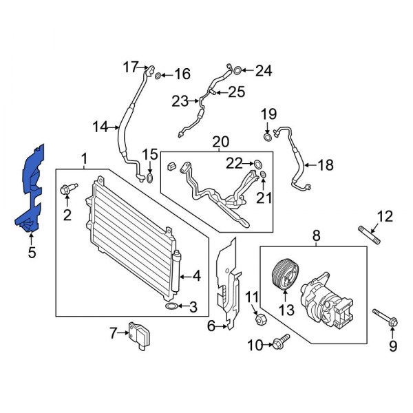 A/C Condenser Seal