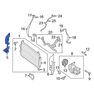 Nissan OE - Right A/C Condenser Seal