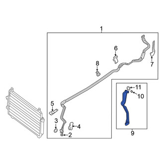 Nissan OE - Rear Auxiliary A/C Evaporator Hose Assembly