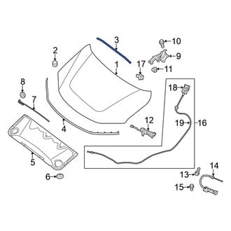 Nissan OE - Front Hood Seal