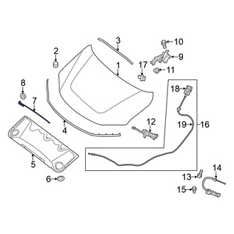 Nissan OE - Front Hood & Trunk Prop Rod