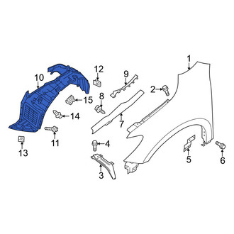 Nissan OE - Front Left Fender Splash Shield