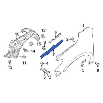 Nissan OE - Front Right Fender Liner Extension