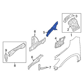 Nissan OE - Front Left Fender Rail
