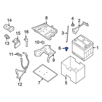 Nissan OE - Battery Cover Clip