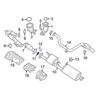 Nissan OE - Front Exhaust Muffler Gasket