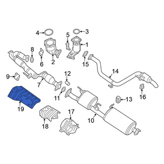 Nissan OE - Rear Floor Pan Heat Shield