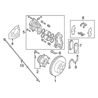 Nissan OE - Front Suspension - Brake Components (Platinum / S / SL / SV)