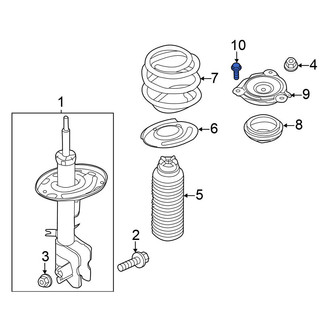 Nissan OE - Suspension Strut Mount Bolt