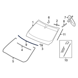 Nissan OE - Front Upper Windshield Molding