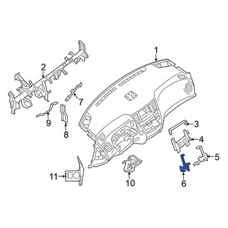 Nissan OE - Left Radio Bracket