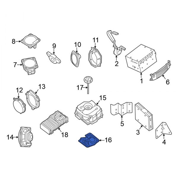 Radio Speaker Bracket