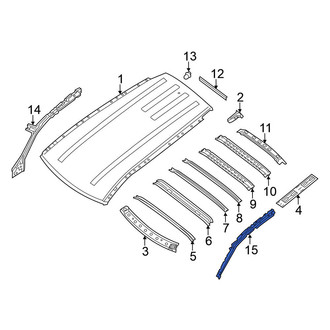 Nissan OE - Left Outer Roof Side Rail