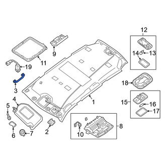 Nissan OE - Rear Interior Grab Bar