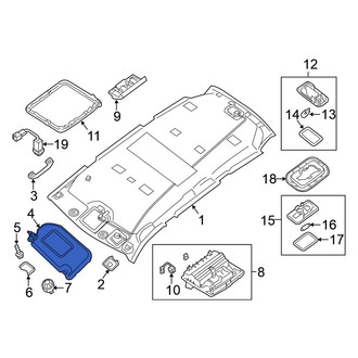 Nissan OE - Right Sun Visor
