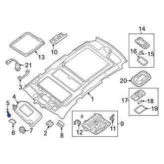 Nissan OE - Sun Visor Screw