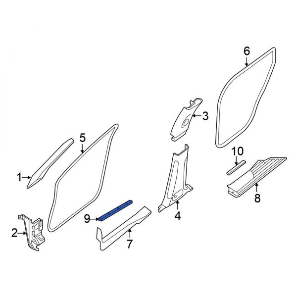 Door Trim Sill Plate Insert