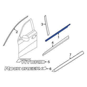 Nissan OE - Front Right Door Belt Molding