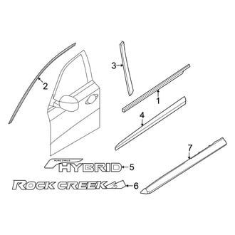 Nissan OE - Front Door - Exterior Trim