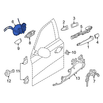 Nissan OE - Front Right Door Latch Assembly