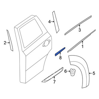 Nissan OE - Rear Right Door Molding