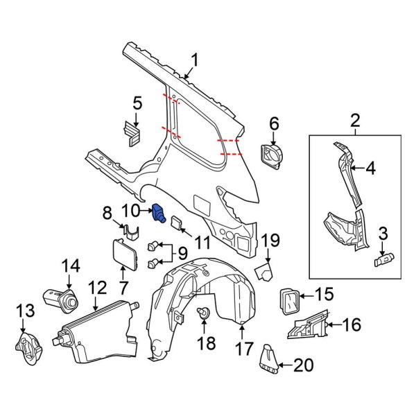 Fuel Filler Door Grommet