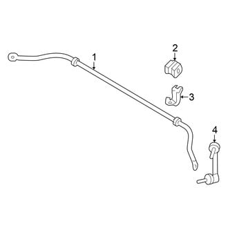 Nissan OE - Rear Suspension - Stabilizer Bar & Components (Platinum / S / SL / SV FWD)