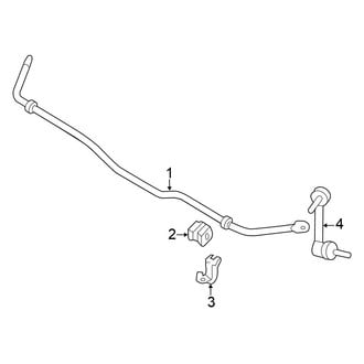 Nissan OE - Rear Suspension - Stabilizer Bar & Components (Platinum / S / SL / SV 4WD)