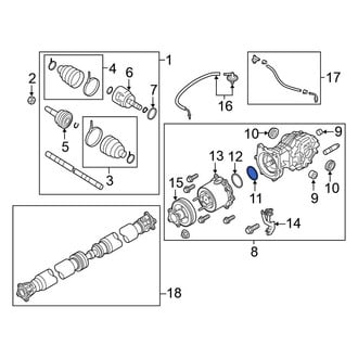 Nissan OE - Rear Differential Pinion Seal