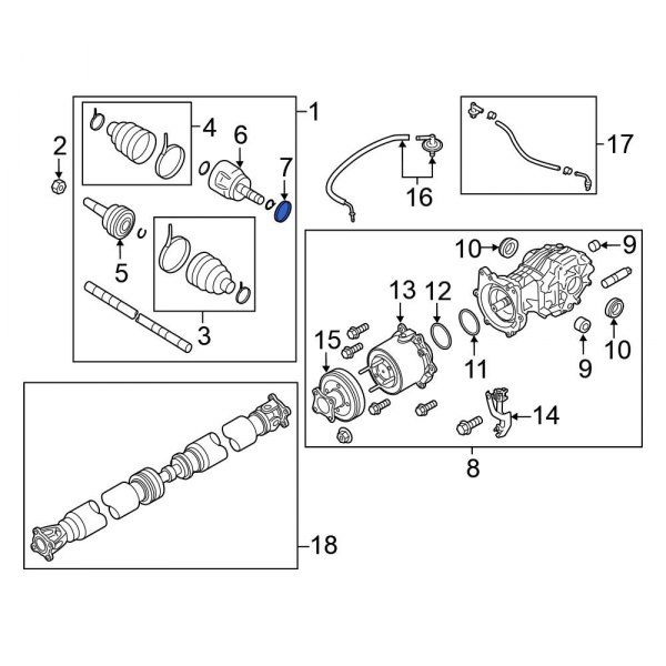 CV Axle Shaft Seal