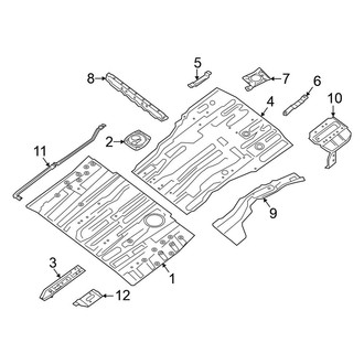 Nissan OE - Rear Body & Floor - Floor & Rails (Floor Pan & Components)