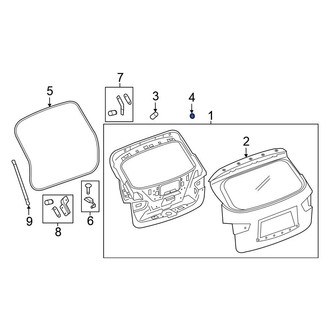 Nissan OE - Rear Liftgate Stop Bumper