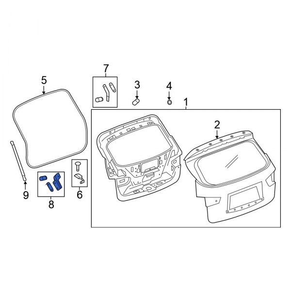 Liftgate Support Strut Holder