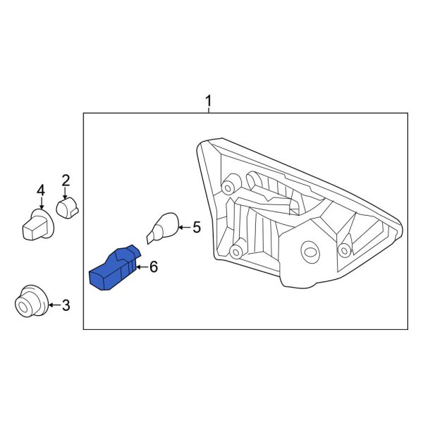 Back Up Light Socket