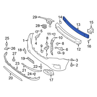Nissan OE - Front Bumper Impact Bar