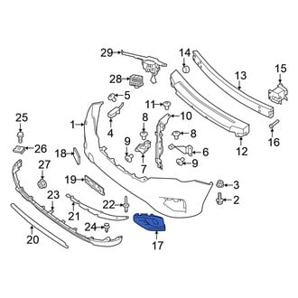 Nissan OE - Front Right Fog Light Trim