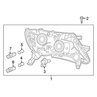 Nissan OE - Front Lamps - Headlamp Components (LED Type)