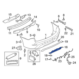 Nissan OE - Rear Bumper Cover Spacer Panel
