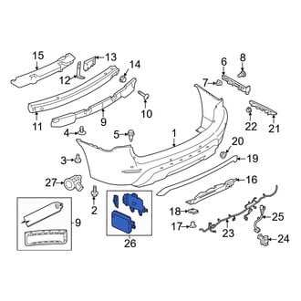 Nissan OE - Rear Right Blind Spot Detection System Warning Sensor