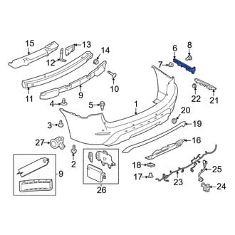 Nissan OE - Right Bumper Cover Bracket