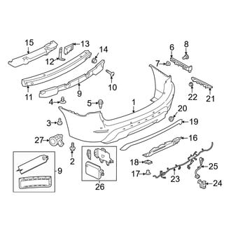 Nissan OE - Rear Bumper - Bumper & Components